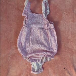 Pink Floral Baby Romper